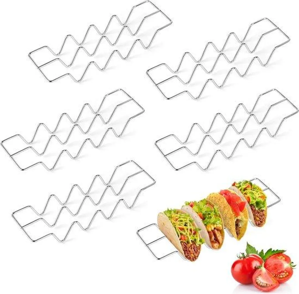 Support à tacos lot de 6 - Finis les tacos renversés avec l'inox 304 pro