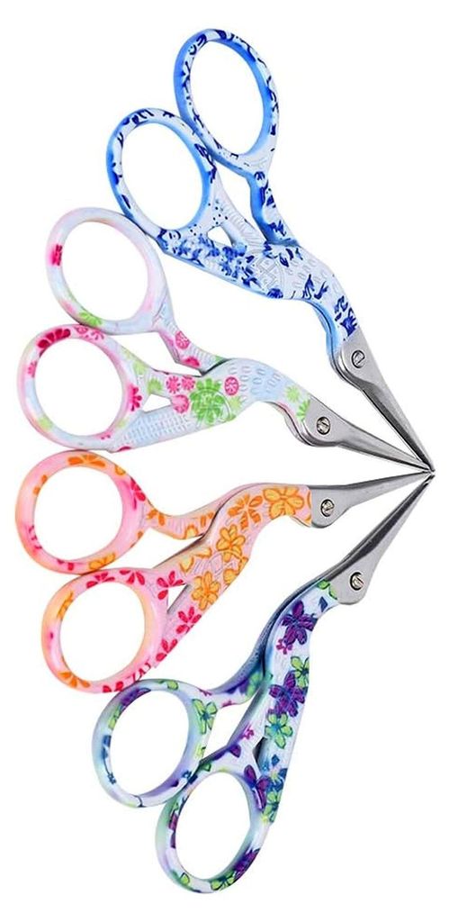 Kranichförmige Schere aus Edelstahl im Retro-Design, 8,9 cm