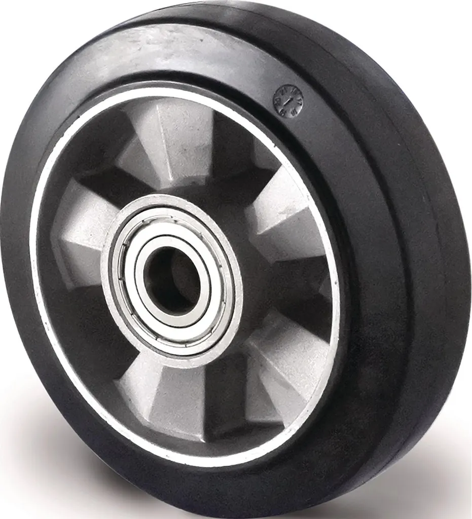 Ruota 250mm Indistruttibile 500kg | Gomma Piena Mozzo 60mm