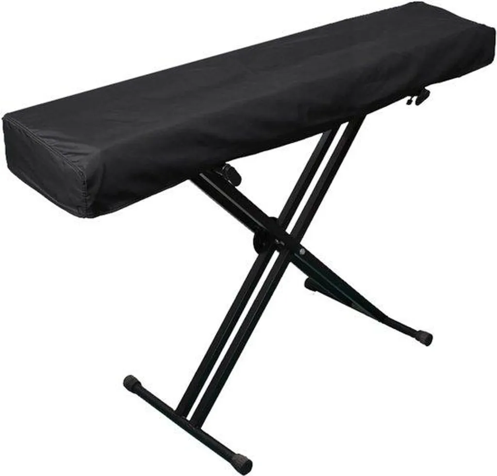 Housse Piano Numérique 88 Touches Tissu Oxford Anti-Poussière Noir