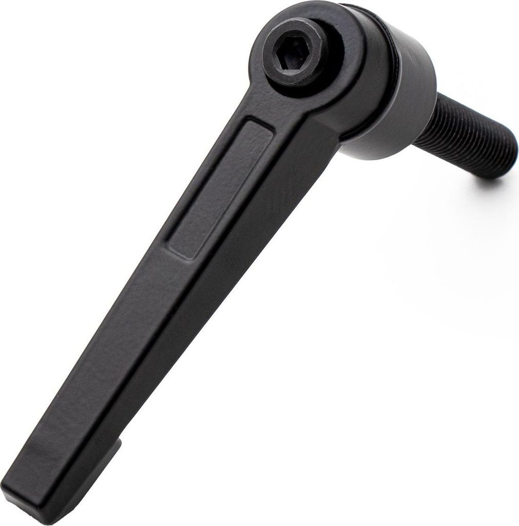 Intirilife Klemmhebel M10 in 7 Längen / Klemmmutter M10 aus verzinktem Stahl - Spanngriff Griffmutter Klemmgriff Verschlusshebel - Verstellbarer G...