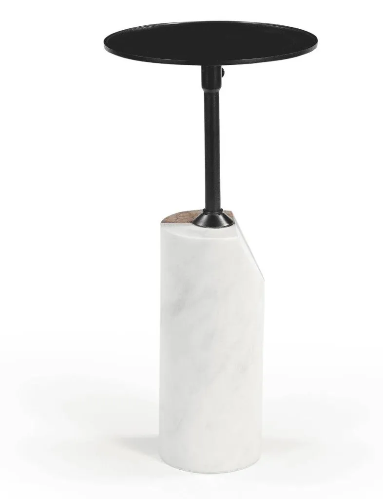 Sellette ERNEST avec Socle Marbre Véritable D23 cm - Qualité Premium - 8