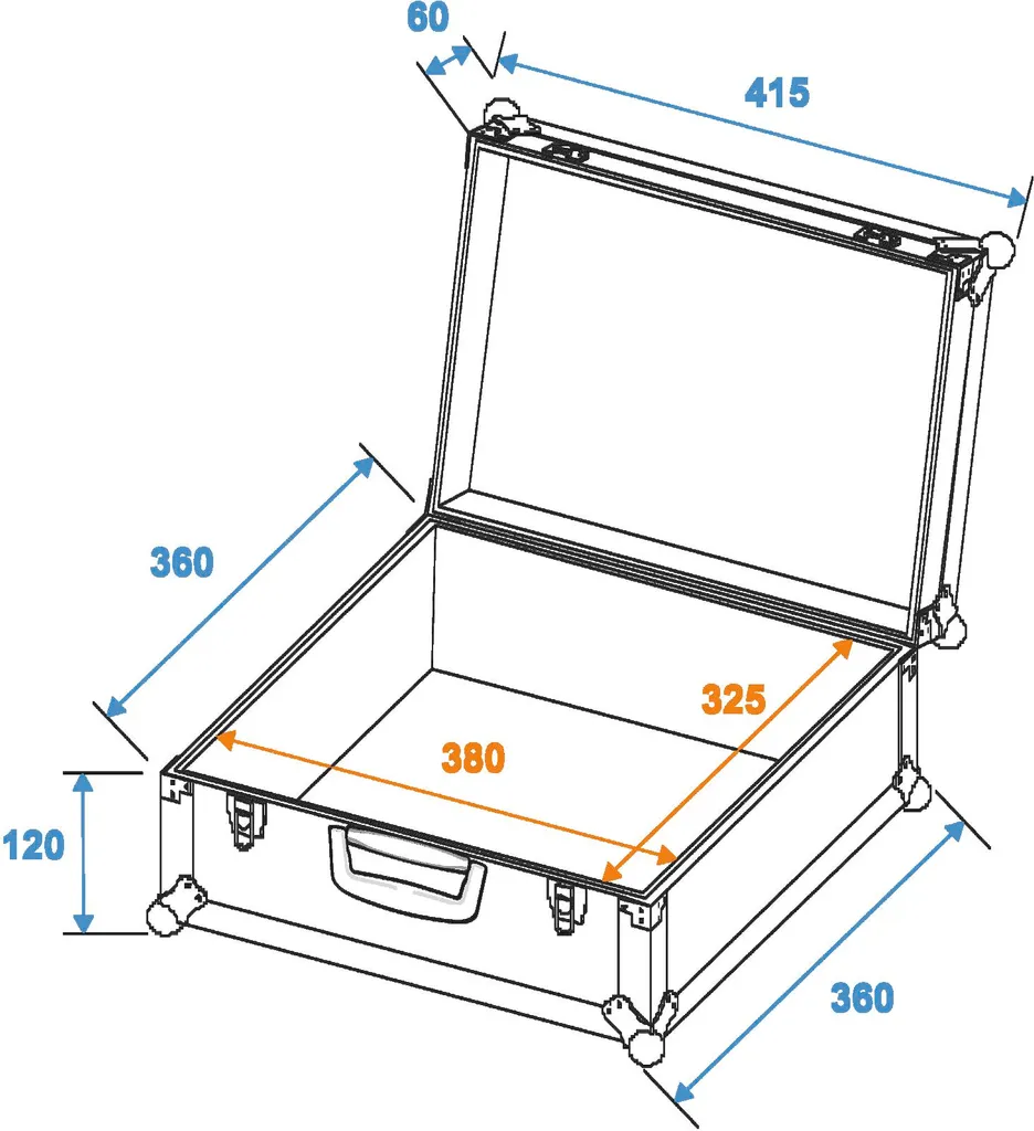 Coffret de transport Roadinger FOAM GR-3 pour matériel électronique - 2