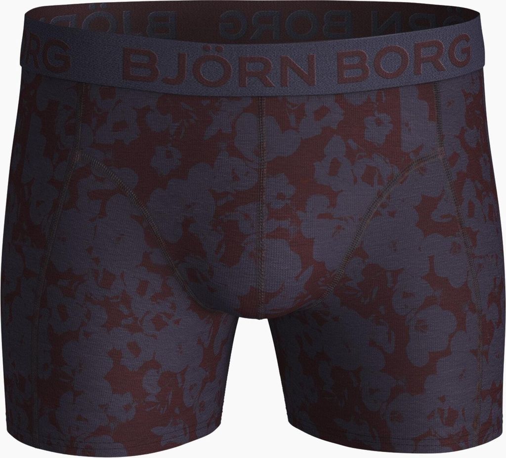 Björn Borg - Herren - 2Wayflower Boxershorts, 1er-Pack - Blau/Bunt/Lila - Gr. S