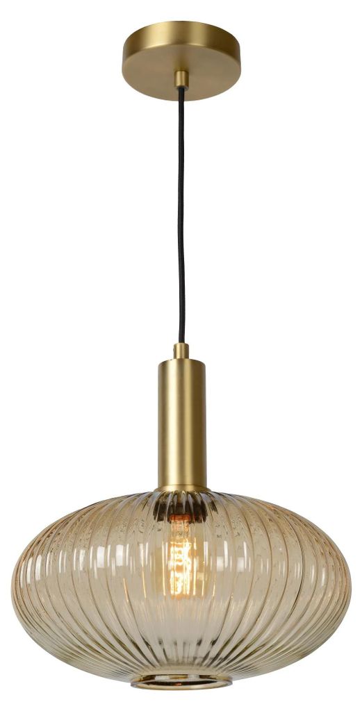 Lampada a sospensione MALOTO oro-marrone 1xE27x40W vetro, Immagine del prodotto 