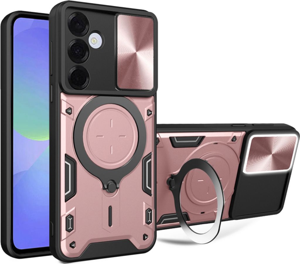 Techsuit CamGuard Pro Back Cover Hülle für Samsung Galaxy A36 - Roségold