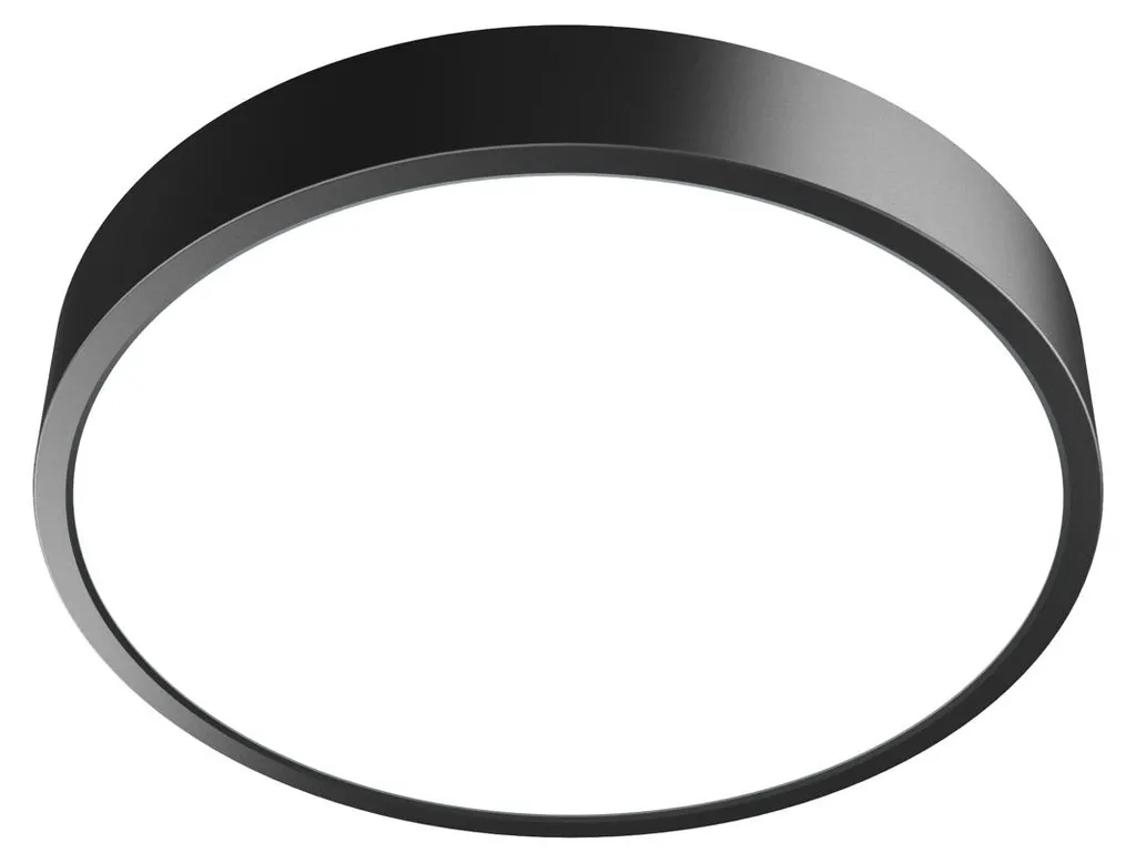 Plafonnier LED Salle de Bain IP44 Noir - Éclairage Plafond Réglable 3200lm
