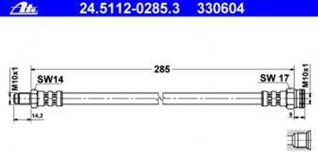 ATE Bremsschlauch 24.5112-0285.3