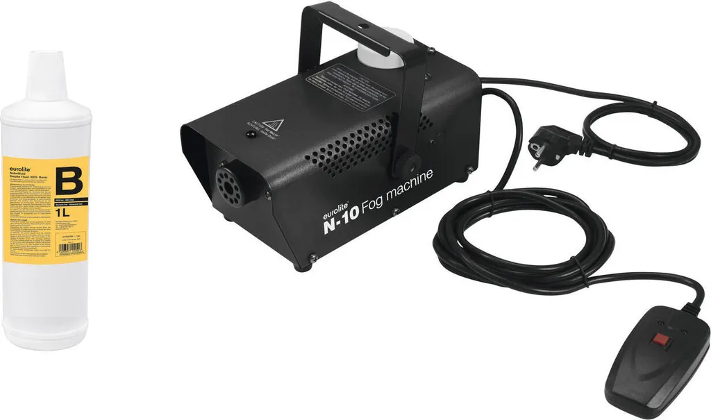 EUROLITE N-10 Machine à fumée petit débit avec télécommande et liquide