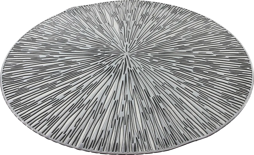 Placemat Rond Argent 38 cm : Dessous de Plat Design pour Réception Chic