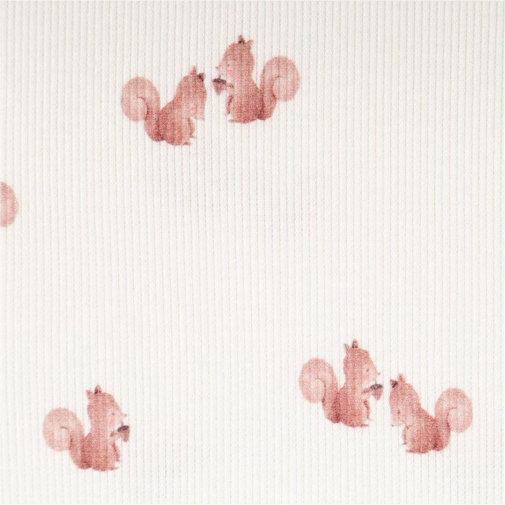 Rippjersey Rib Jersey Baumwolle Eichhörnchen natur braun 120cm