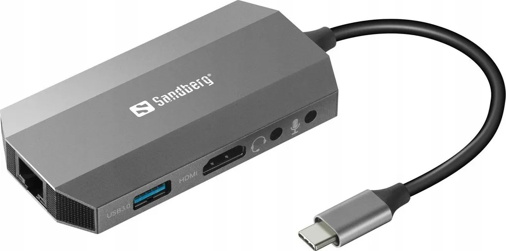 Sandberg 136-33 Replicatore di Porte Professionale | USB-C Gigabit Dock