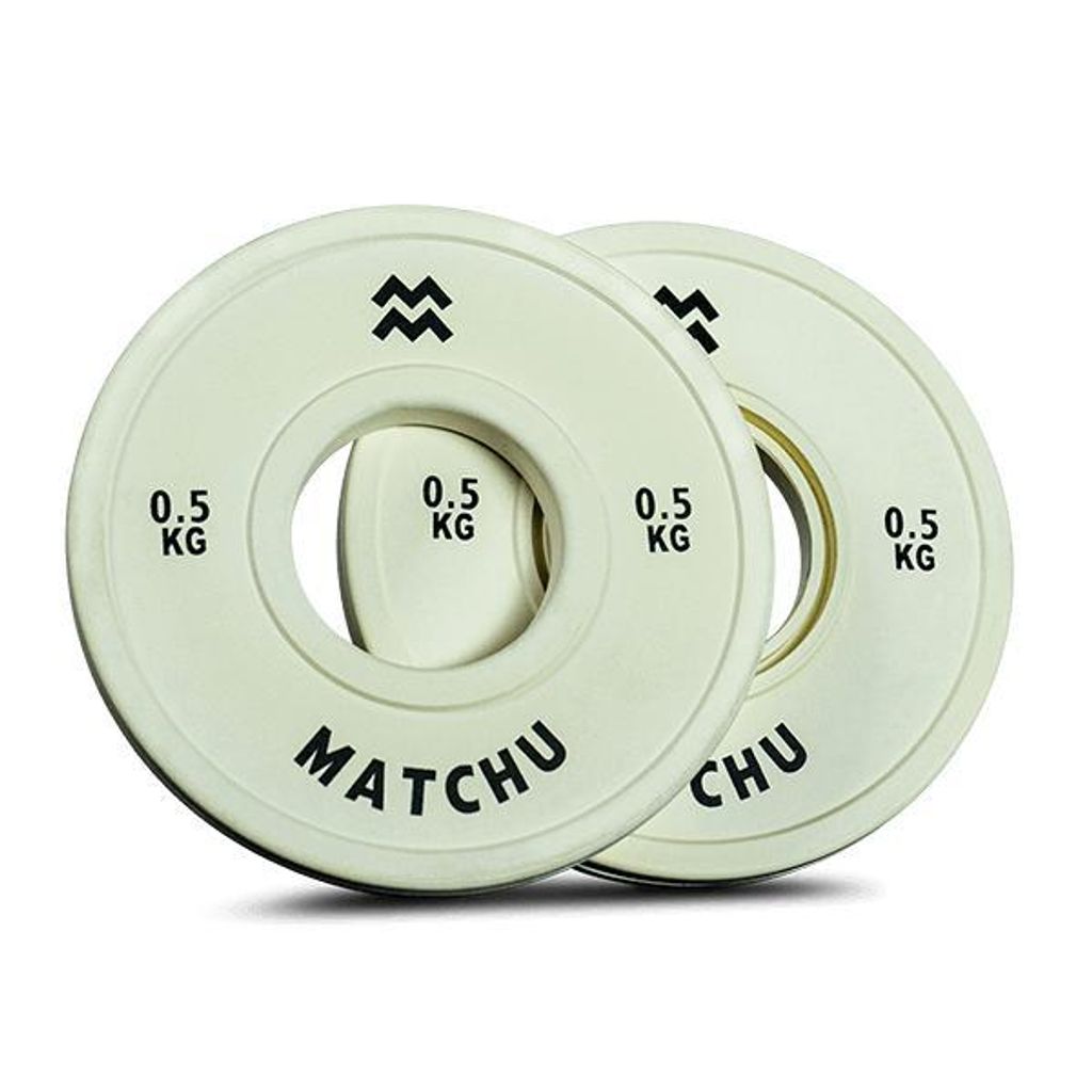 Matchu Sports Mini Bumper Plates Set - 2 x 0,5 kg - ø 50mm Produktbild 