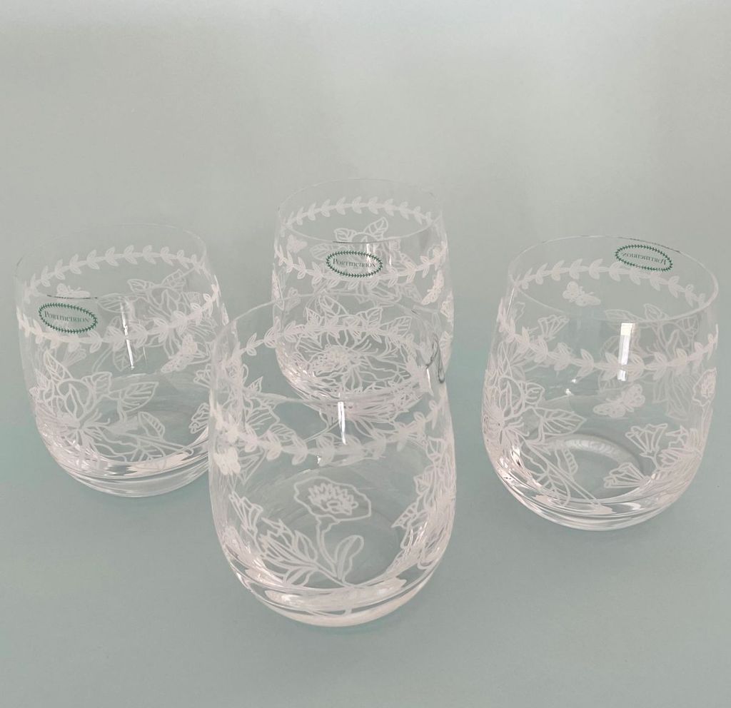 Portmeirion Botanic Garden 4teiliges Trinkglas Set ca. 0,36L