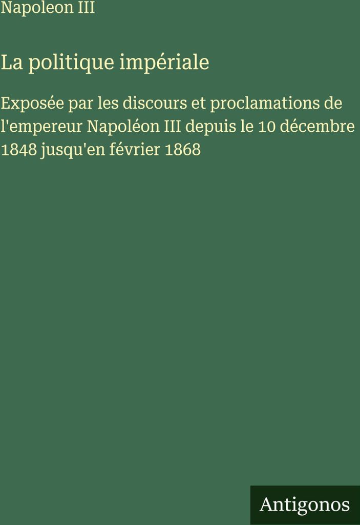 La politique impériale