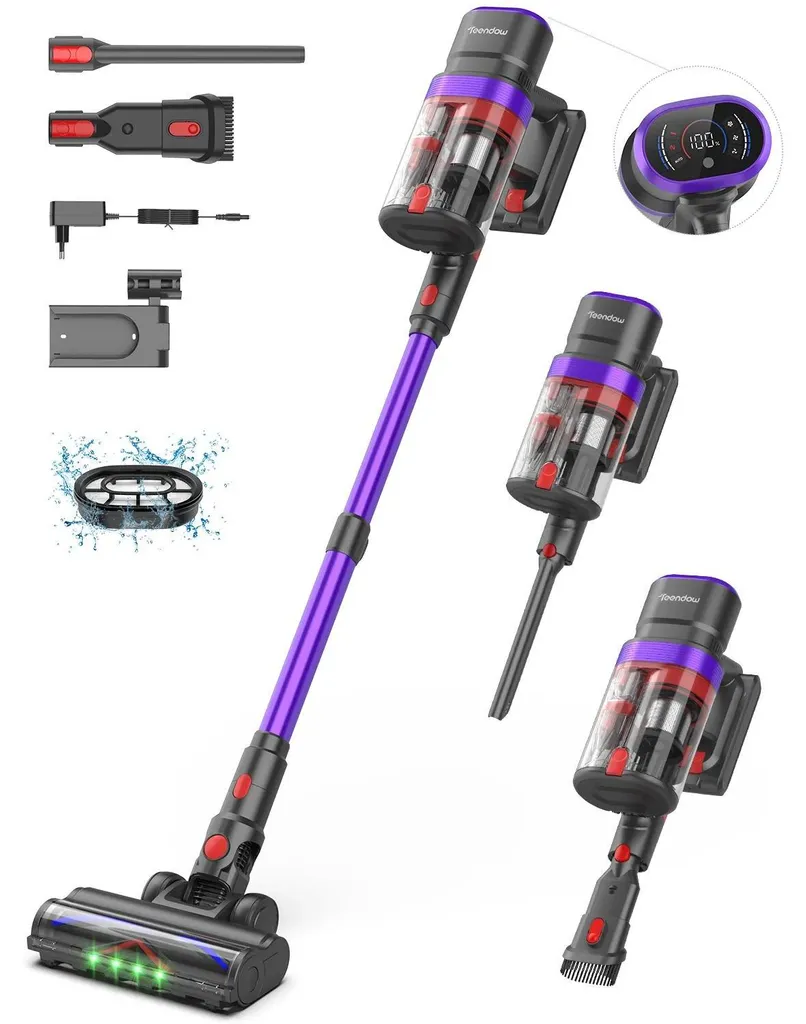 Aspirateur puissant 25000 Pa V20 haute performance et longue durée