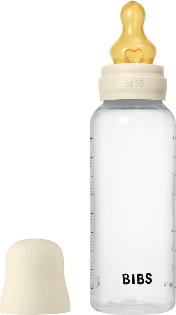Bibs PP-Flasche Baby Bottle Round 270 ml + Latex