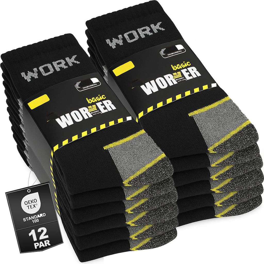 Sestimi Herren Arbeitsocken Set - Robuste Baumwolle, Produktbild 