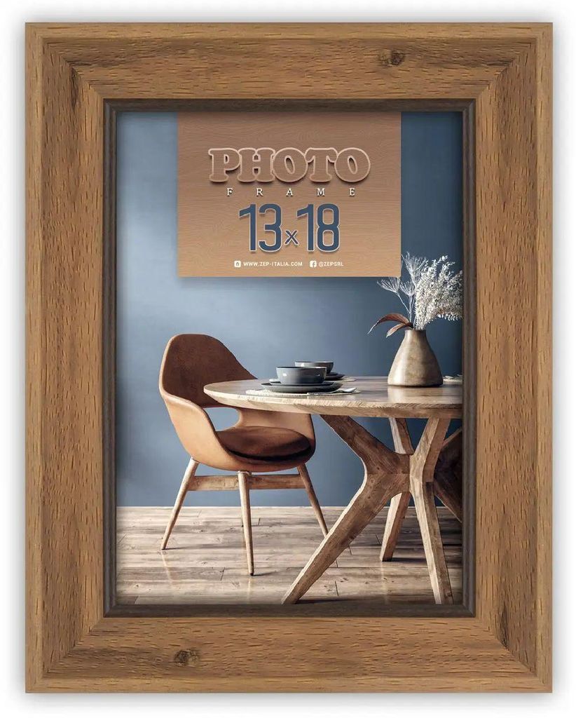 Fotorahmen ZEP Polystyrol Arles Braun 30x40 cm