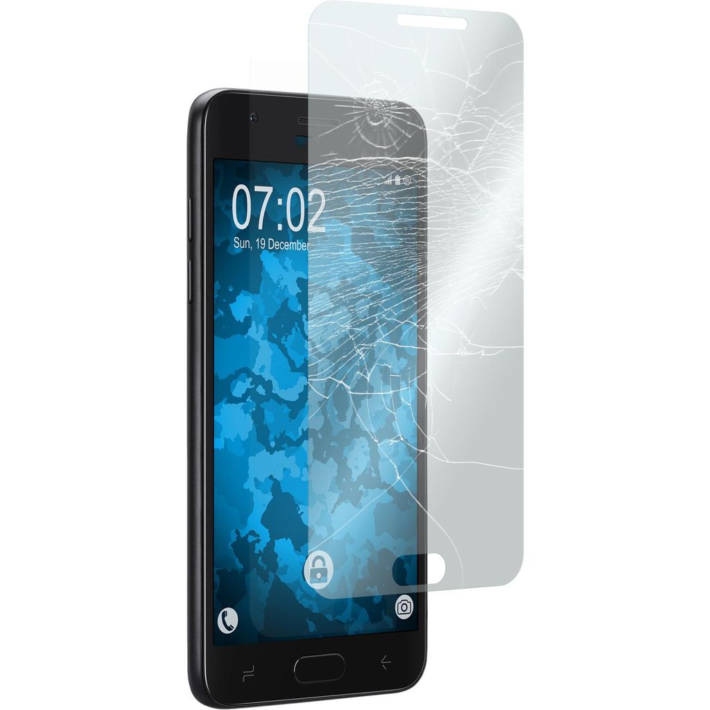 1er-Pack PhoneNatic Glas-Folie klar kompatibel mit Samsung Galaxy J7 (2018) - Panzerglas für Galaxy J7 (2018)