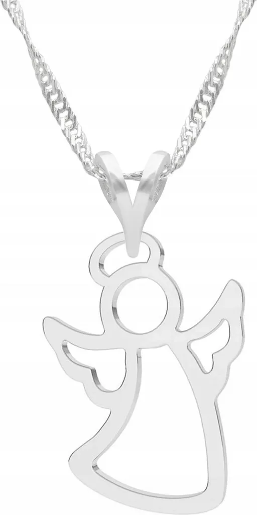 Collana Angelo Custode Argento 925 - Simbolo Protezione Divina