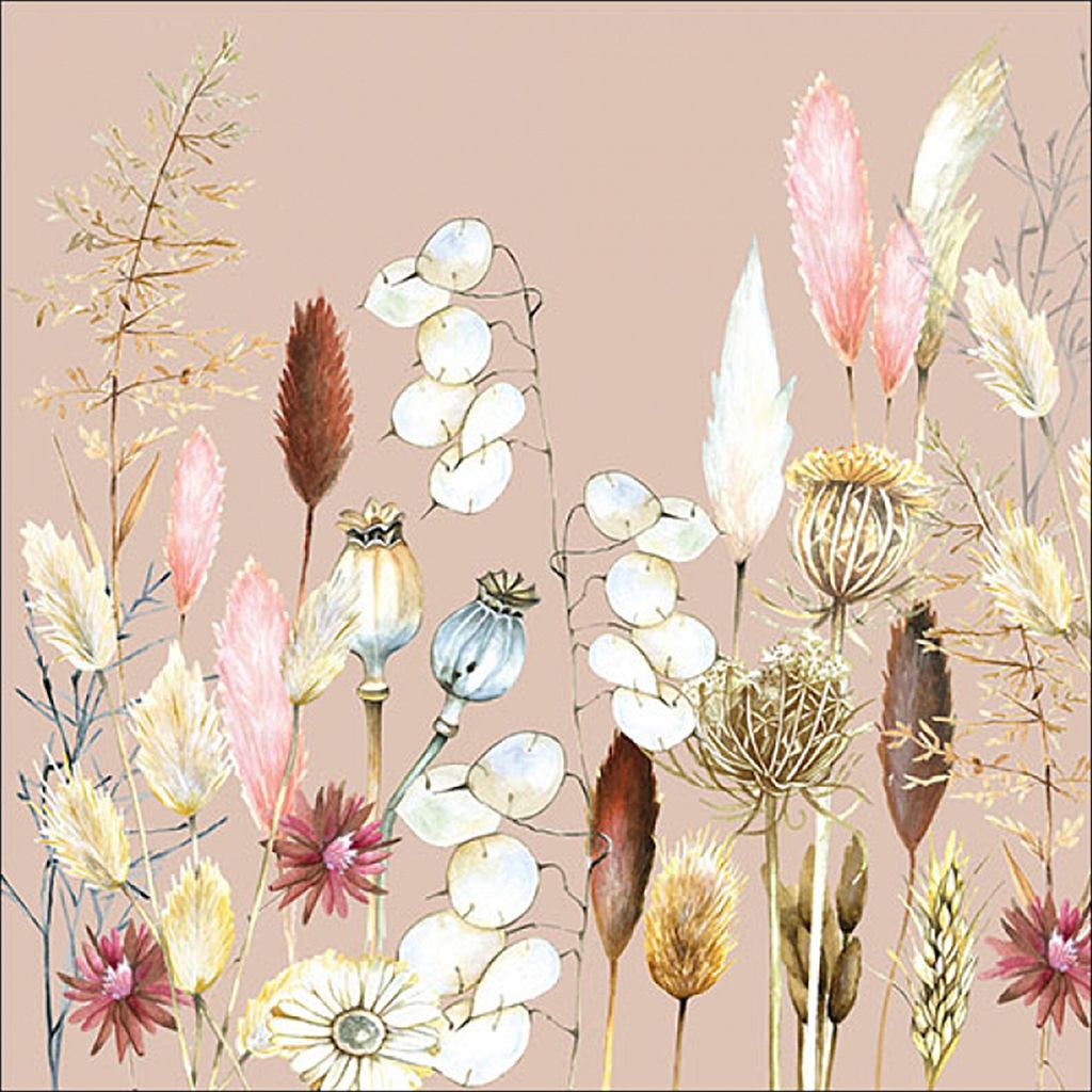 Serviettes Papier Pot-pourri Design Floral, 33x33 Cm, Lot Image du produit 