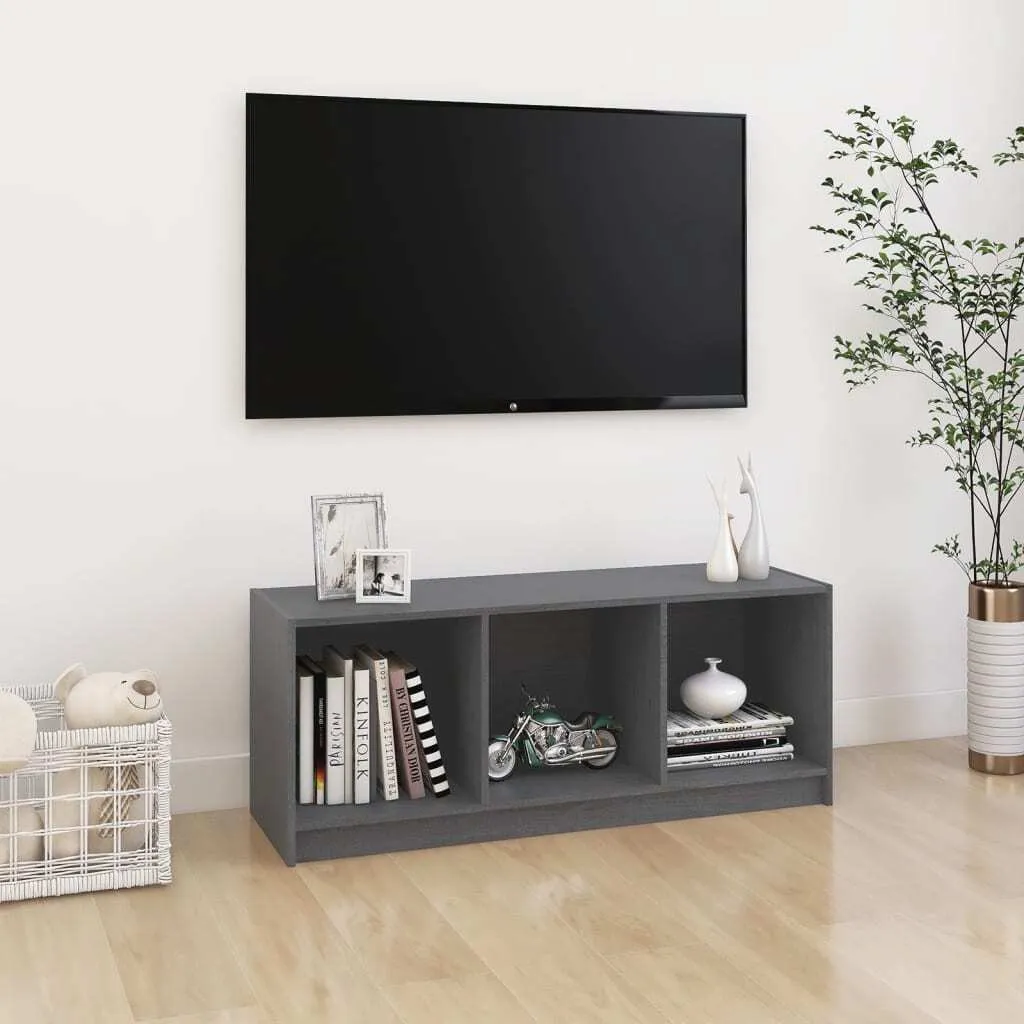 Maison Exclusive Mobile TV in Pino Massiccio Grigio - 104 cm