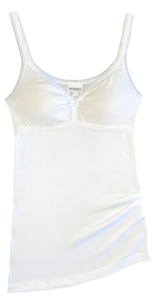 HERMKO 175803840 Damen BH-Hemd Unterhemd mit schmalen Produktbild 
