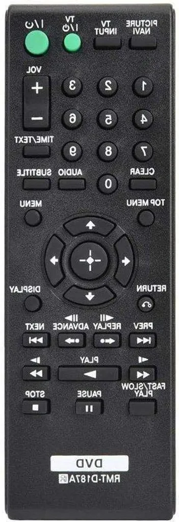 Télécommande RMT-D187A de Remplacement pour Lecteur DVD Sony Noir