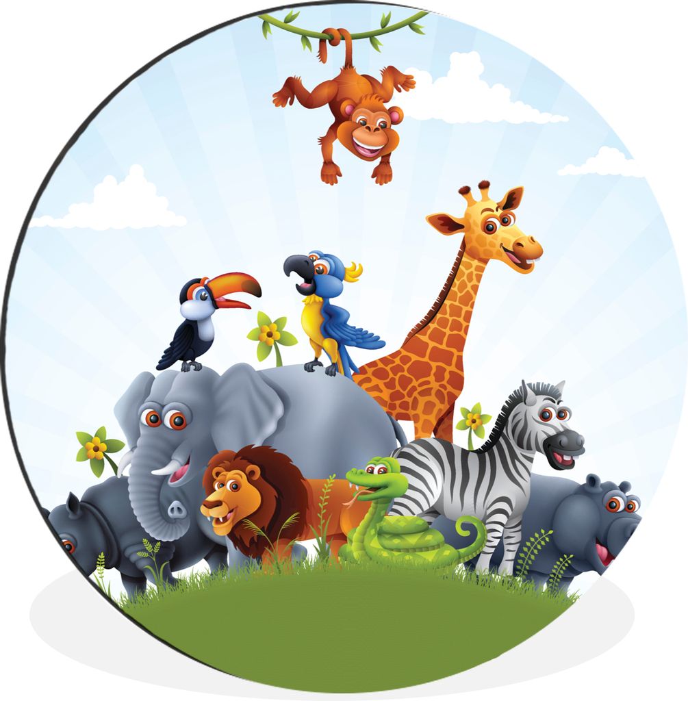 MuchoWow - Wand Kreis - Wandbild - Schlafzimmer - Aluminium Bild - Kinderzimmer - Wohnzimmer Dekoration - Wandschmuck