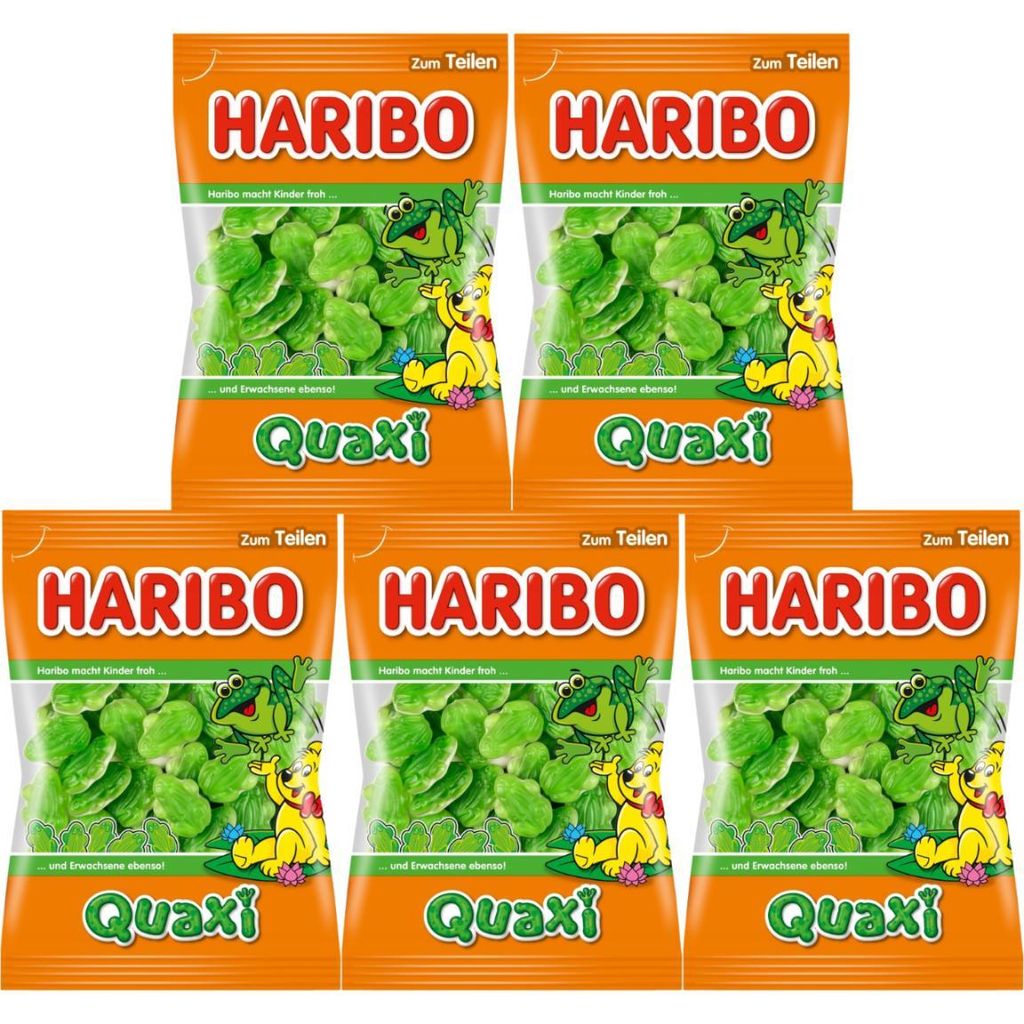 Quaxi-Frosch-Gummibärchen 175 g – Haribo – 5er-Pack Produktbild 