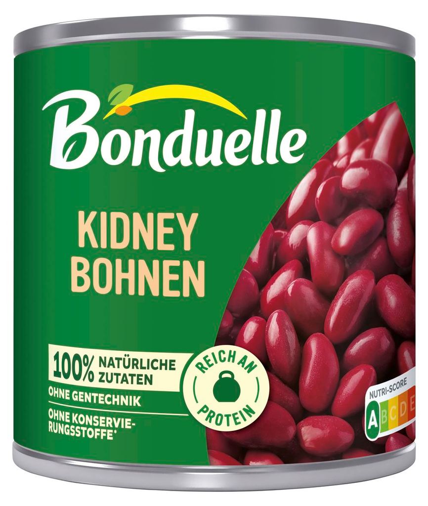 Bonduelle rote Kidney Bohnen Hülsenfrüchte Gemüsekonserve Produktbild 