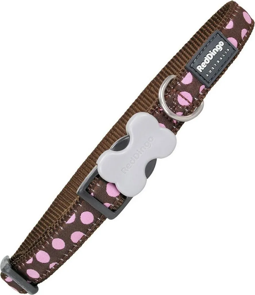Collare per cani Red Dingo dots 20-32 cm - 1