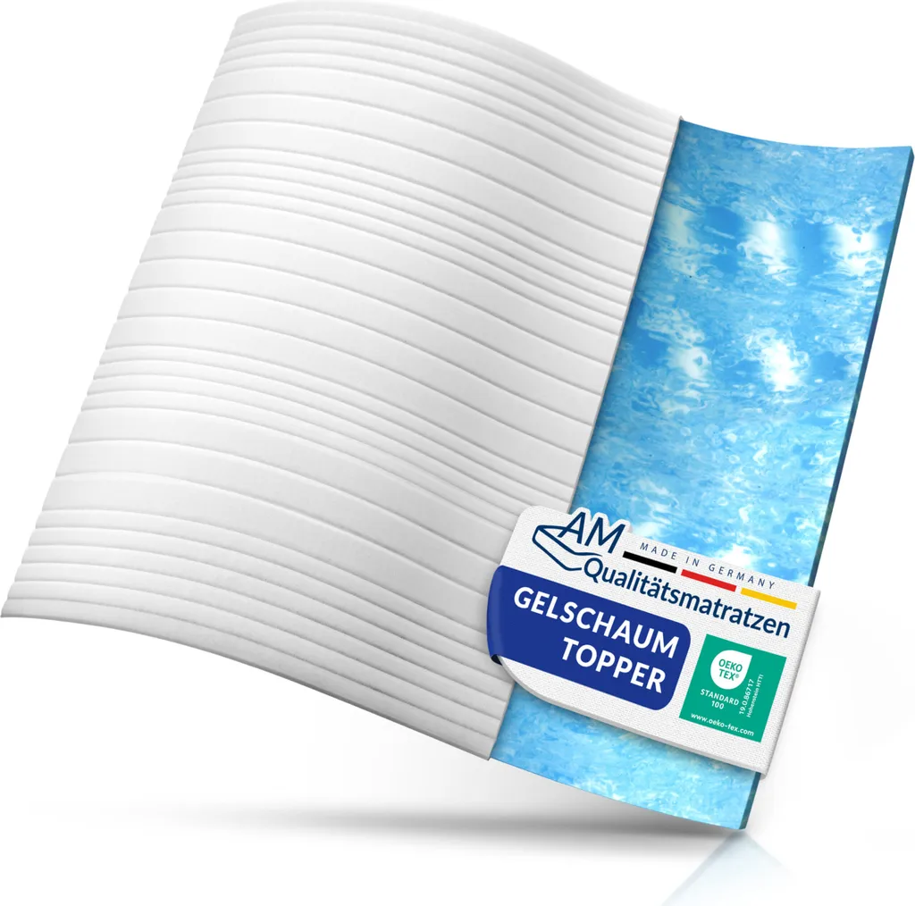 Surmatelas AM Qualitätsmatratzen Basic Gel Foam 160x190 cm Epaisseur 6cm
