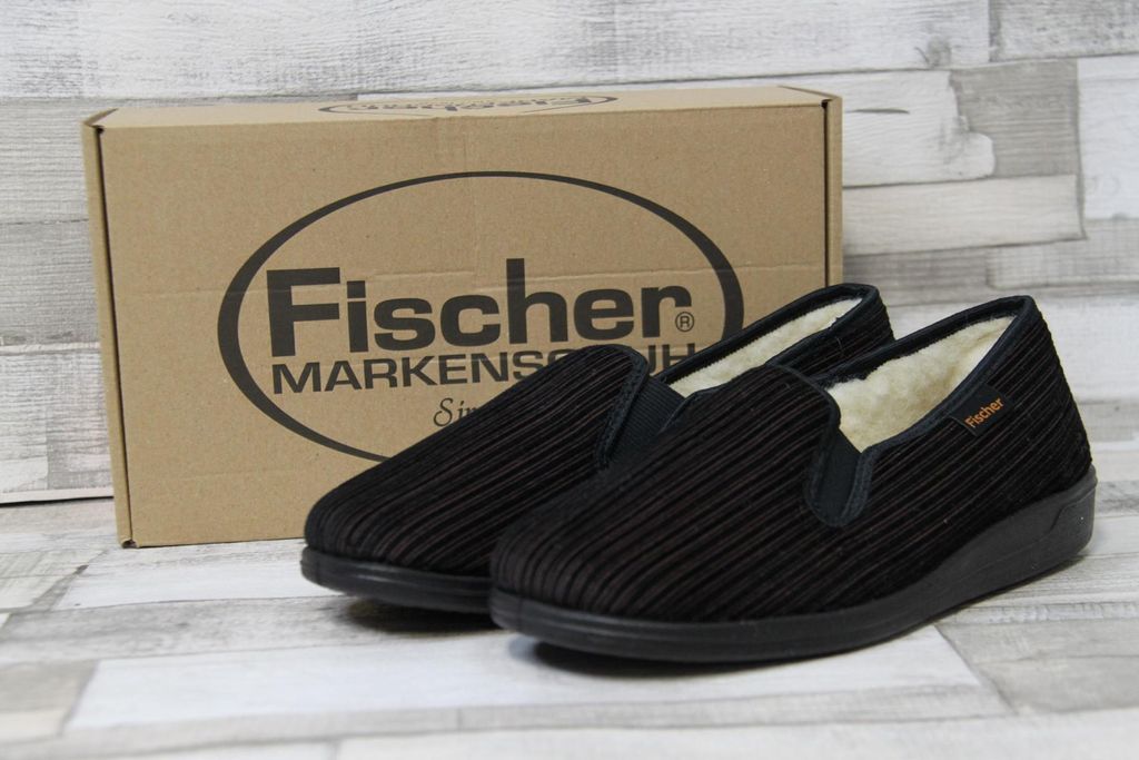 Fischer Herren-Hausschuh BRAUN BRAUN 46