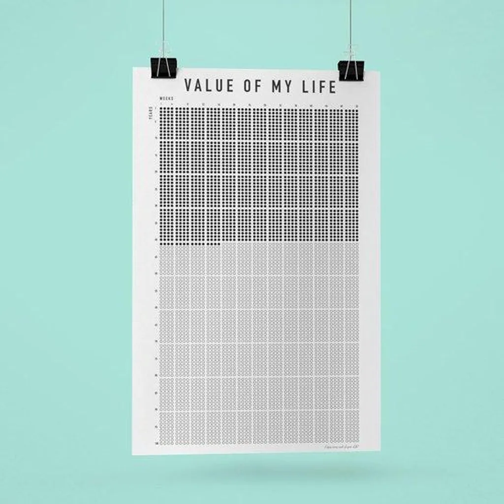 Calendrier de motivation design 1 pièce avec spirales et support rigide