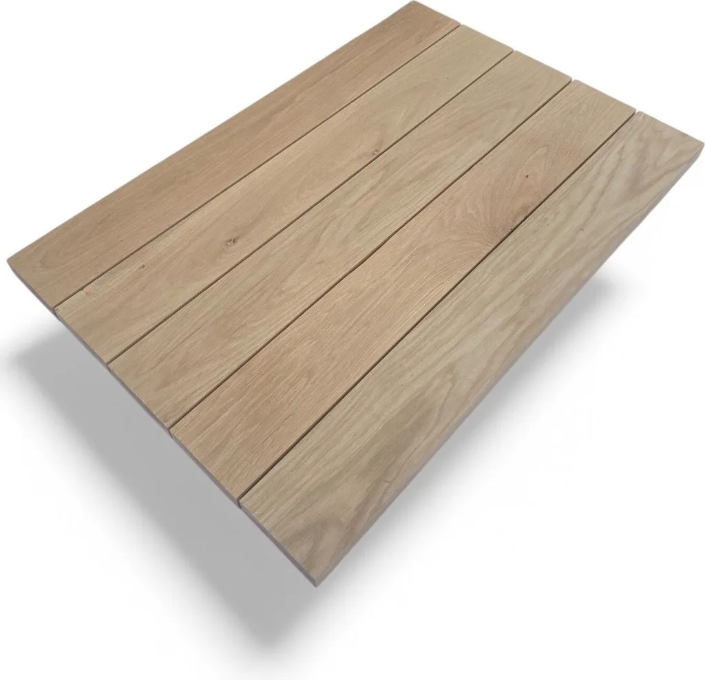 Planche 60x60cm en chêne massif pour créer votre bureau ou table basse