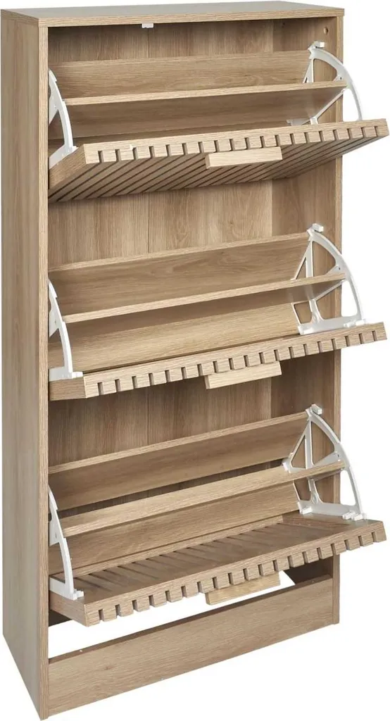 Solution rangement chaussures beige 113 cm pour libérer l'espace sol