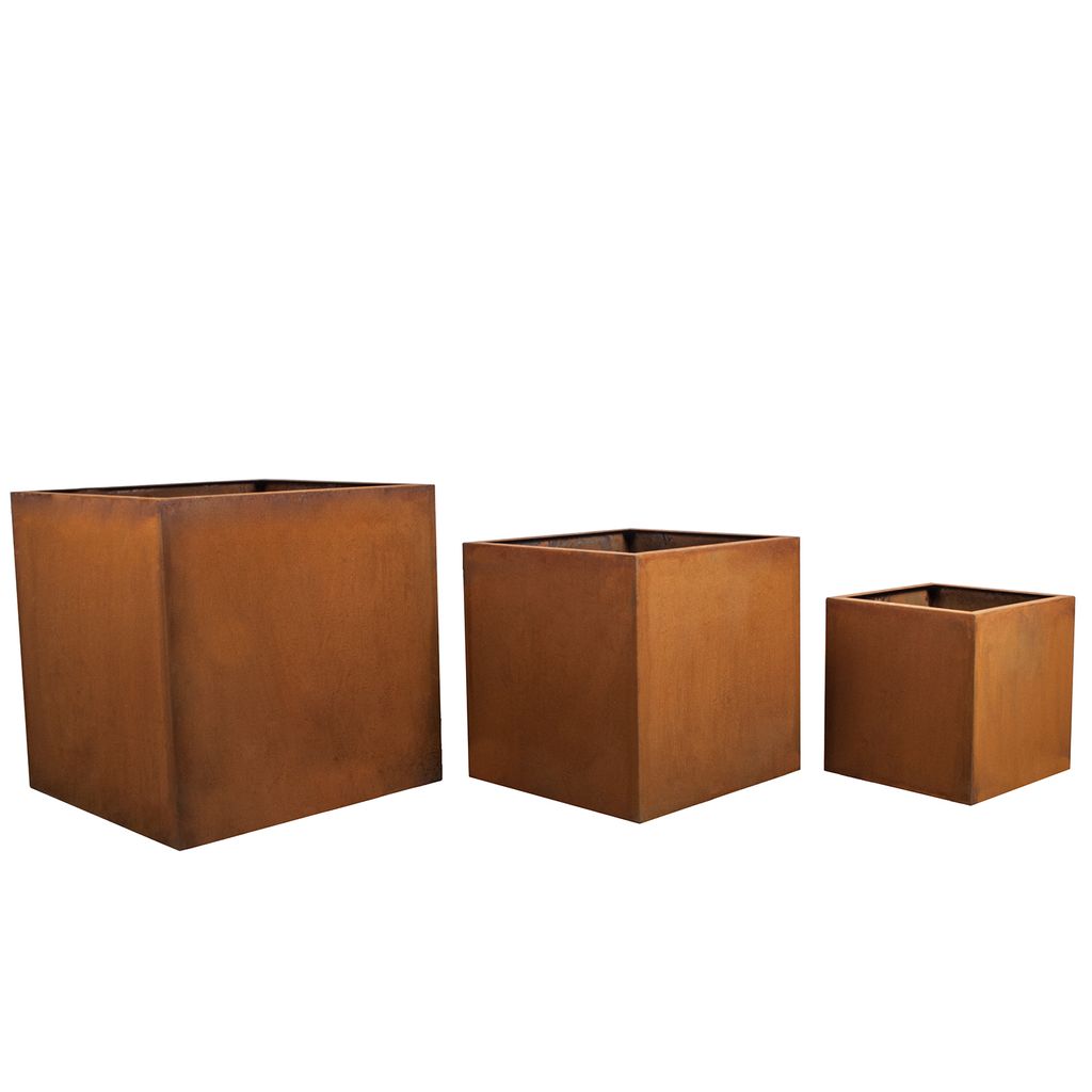 KÖHKO® designový květináč z cortenové oceli VIVO 37 x 37 x Obrázek produktu 