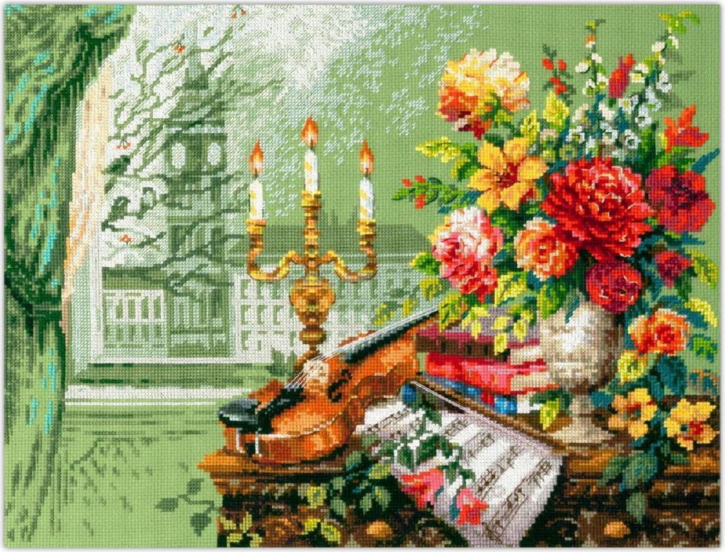 Magic Needle Zweigart Edition Kreuzstich Set "Musik von London", Zählmuster, 40x31cm