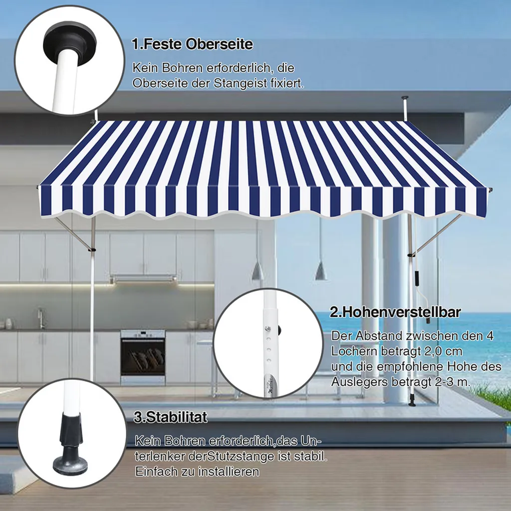 Offerta SWANEW: Tenda da Sole 3,5m Retrattile - Stock Limitato - 5
