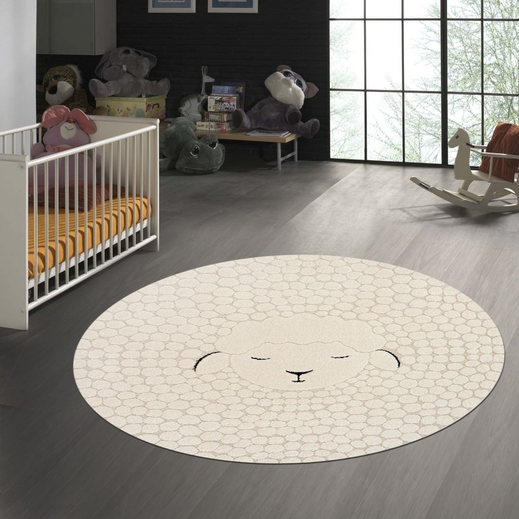 Kinderzimmer Spielzimmer Teppich mit Schaf Abbild Produktbild 