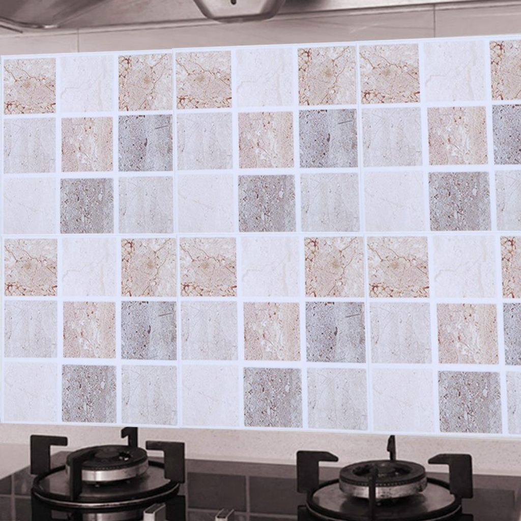 18pcs Mosaik Fliese Transfer Aufkleber Bad Küche DIY Home(10cm*10cm)(004)