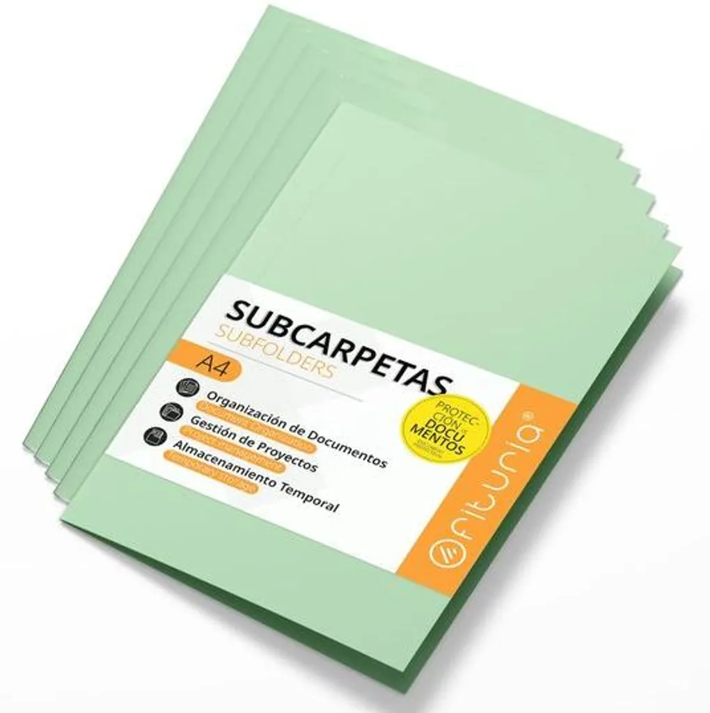 Chemises d'Archivage 180g Multicolores : Organisez votre Bureau - 50 pcs