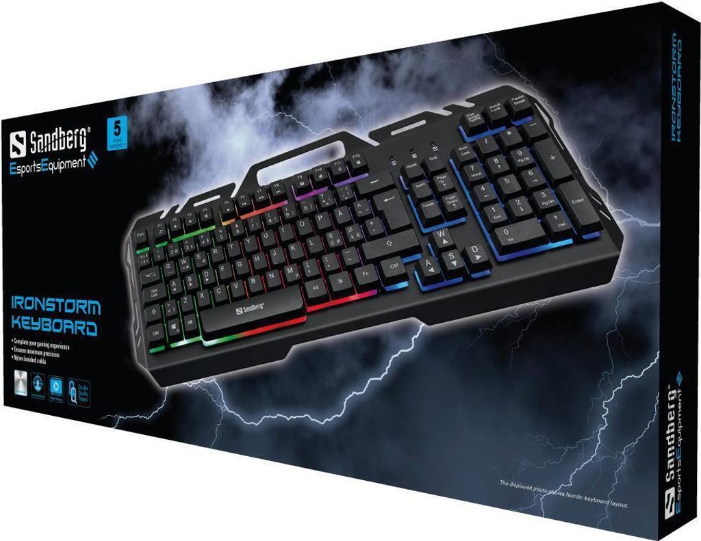 Sandberg IronStorm Tastatur BE, 640-25
