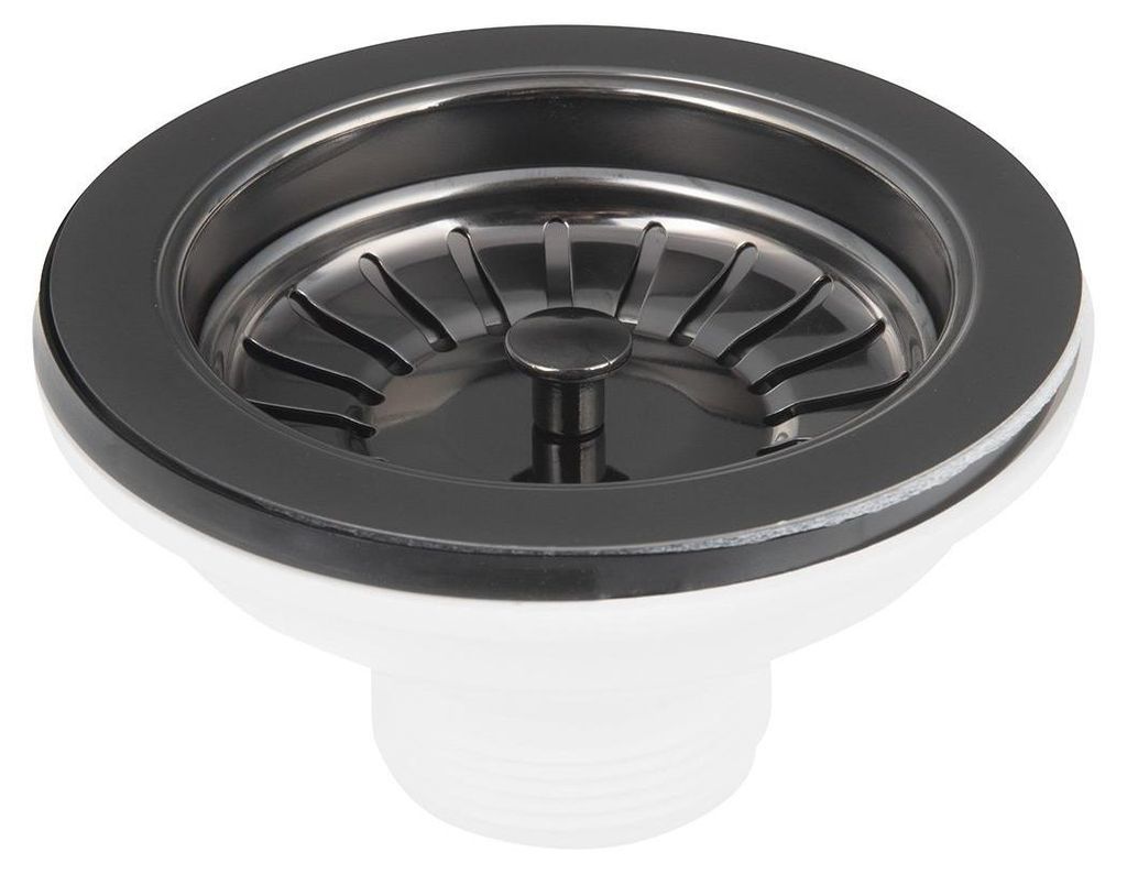 Bruckner Waschbecken Edelstahl Auslass 6/4", gun metal Produktbild 