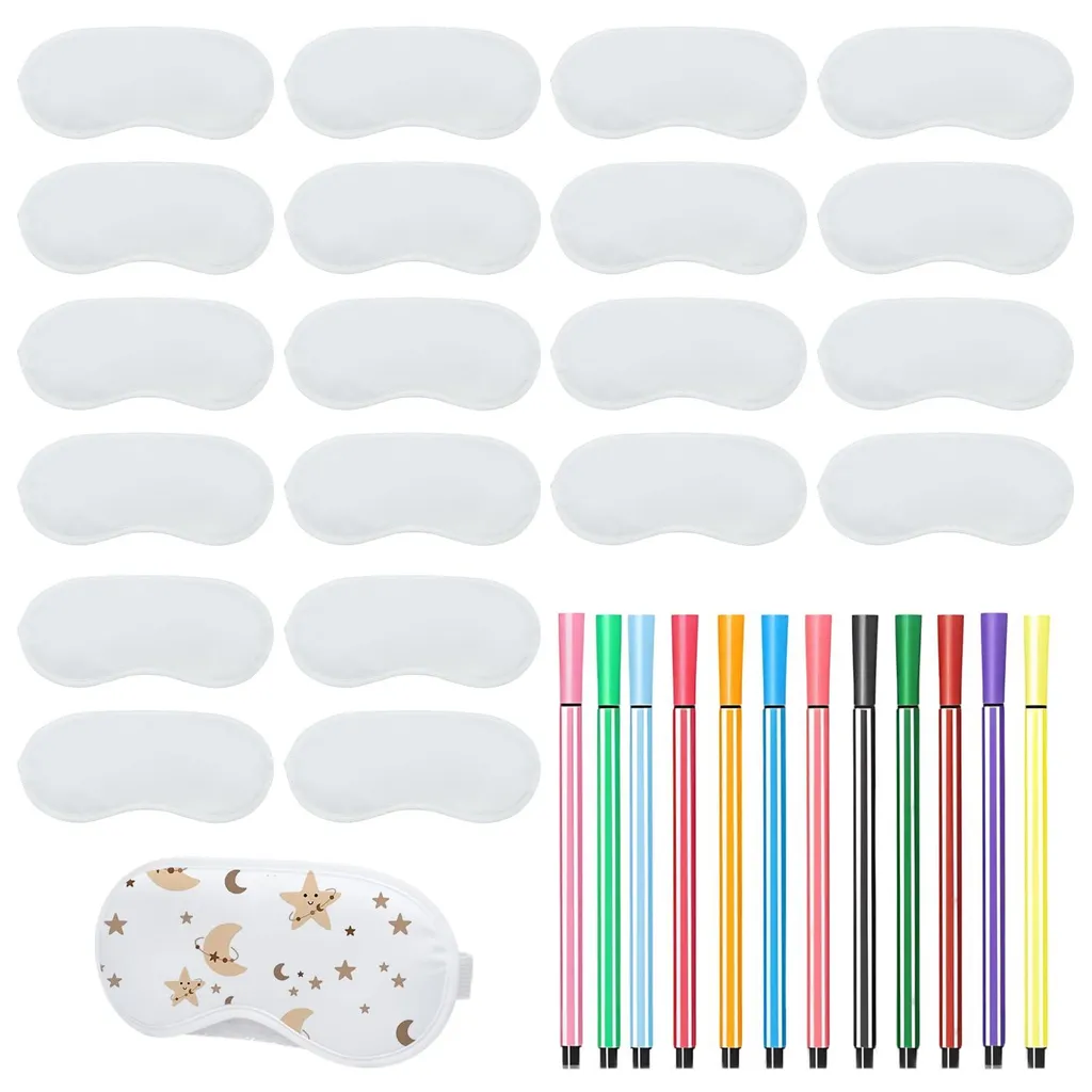 Masques de sommeil pour filles et kit de coloriage pour fête