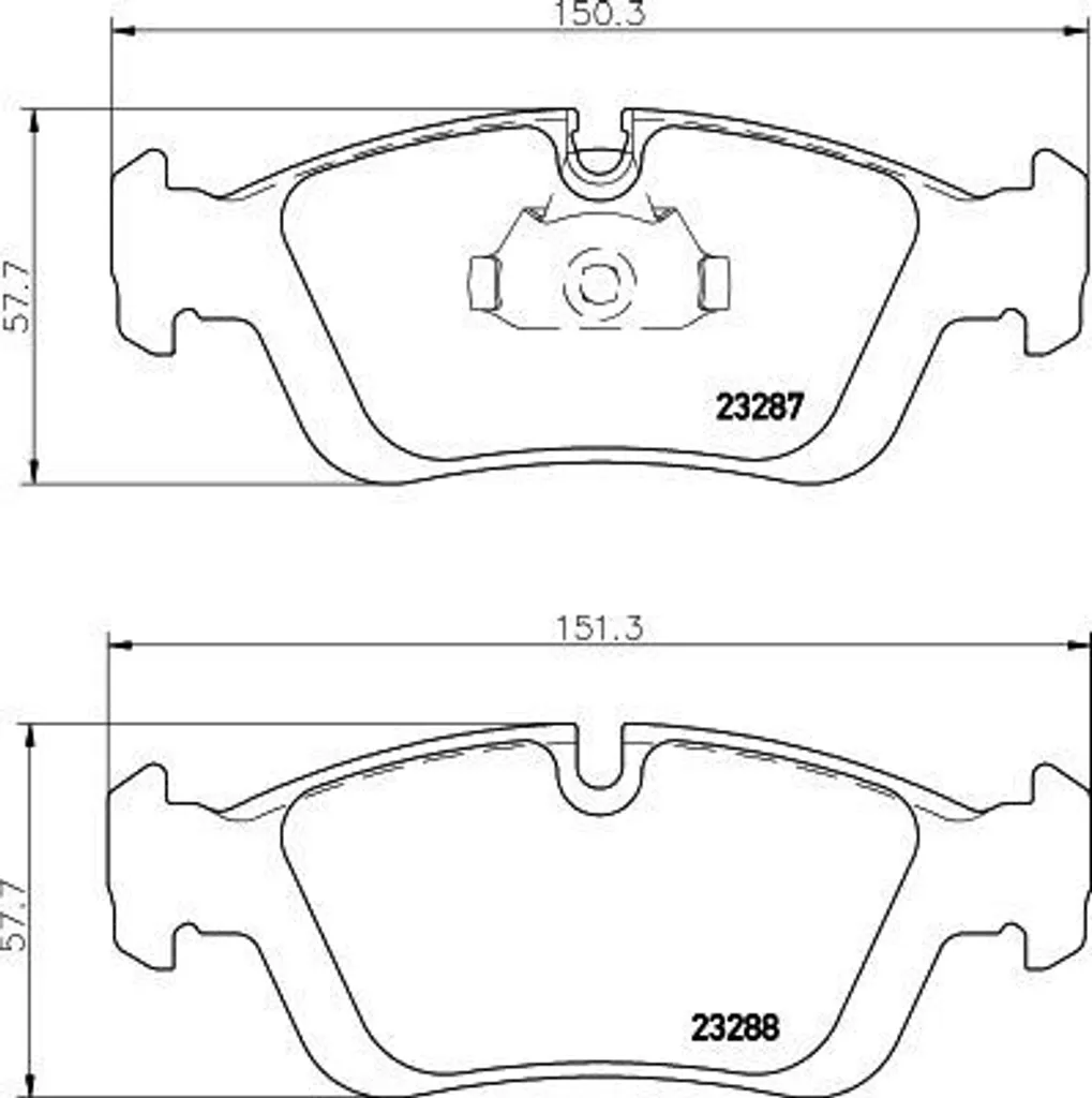 Plaquettes de Frein BMW E46 et Z3 pour Entretien Sécurité HELLA 8DB