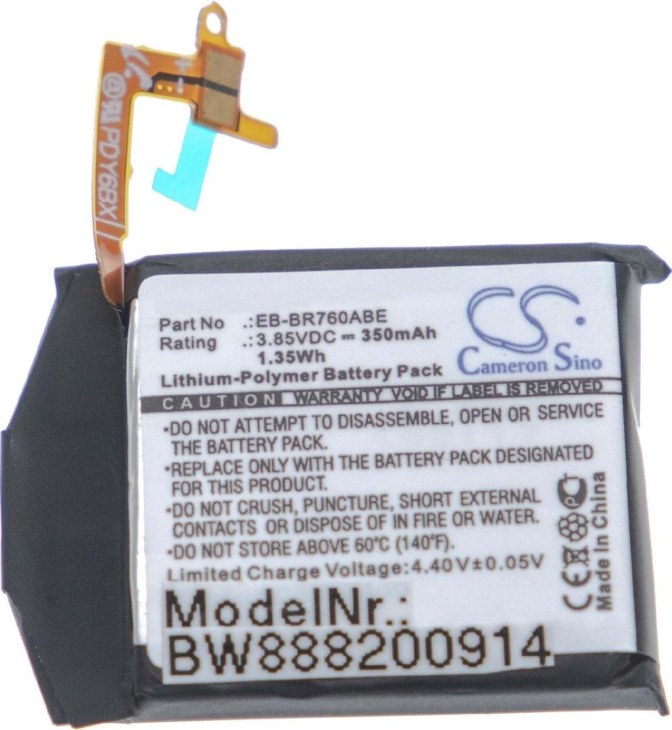 Som kompatibilný Samsung Gear S3 Classic 3.85V 350mAh Obrázok produktu 