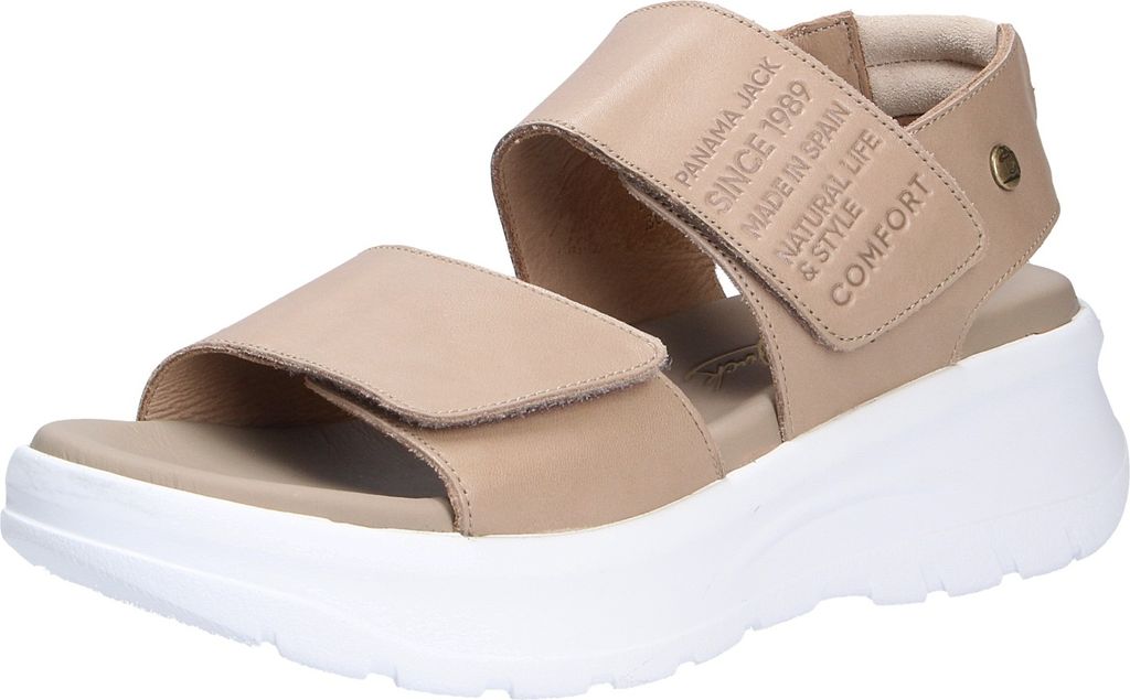 Panama Jack Noah - Beige Glattleder Größe: 39 Normal